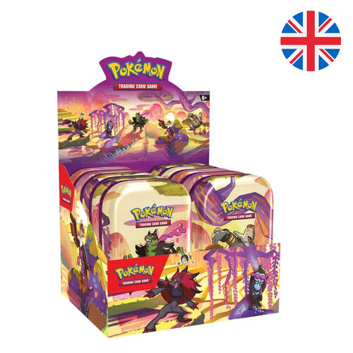 English Pokemon Shroueded Fable collectible card game assorted mini tin