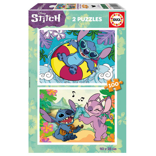 Disney Stitch puzzle 2x100pcs