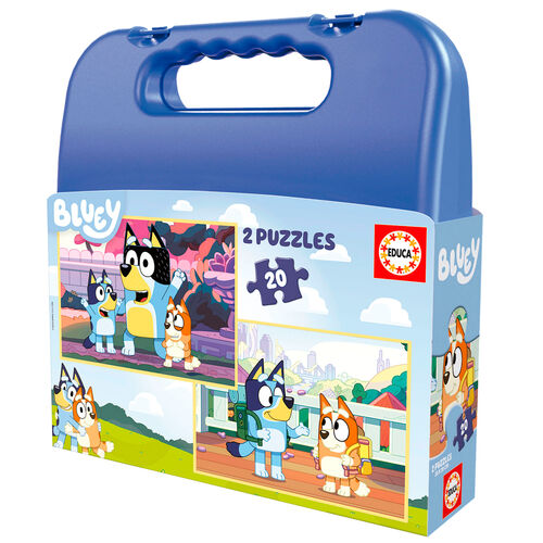 Bluey briefcase puzzle 2x20pcs