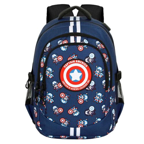 Mochila Plus Brave Capitan America Marvel 44cm