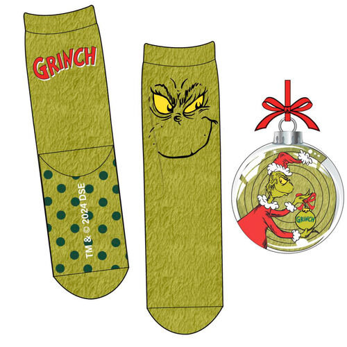 Bola navidad calcetines antideslizantes Grinch