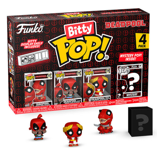 Blister 4 figures Bitty POP Marvel Deadpool Dinopool