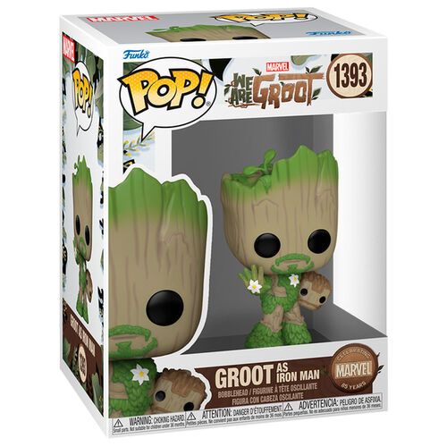 Figura POP Marvel We Are Groot - Groot as Iron Man