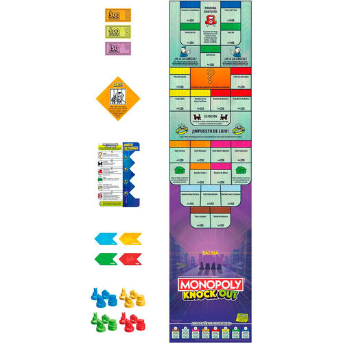 Juego mesa Monopoly Knock Out espaol