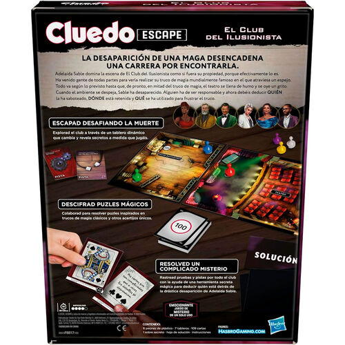 Spanish Cluedo The Illusionists Club board game