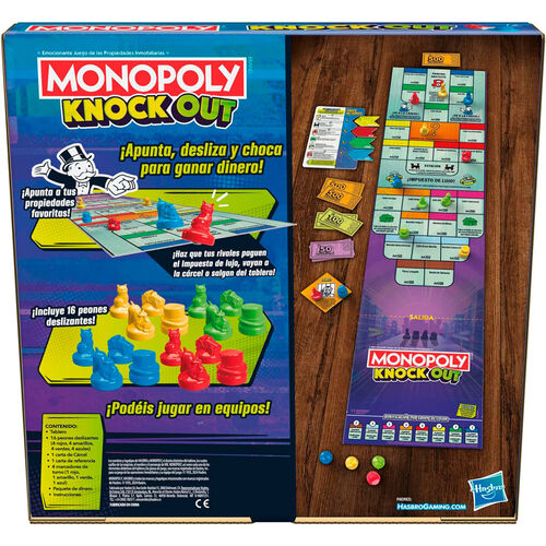 Juego mesa Monopoly Knock Out espaol