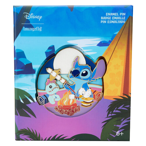 Loungefly Disney Stitch Camping Cuties pin