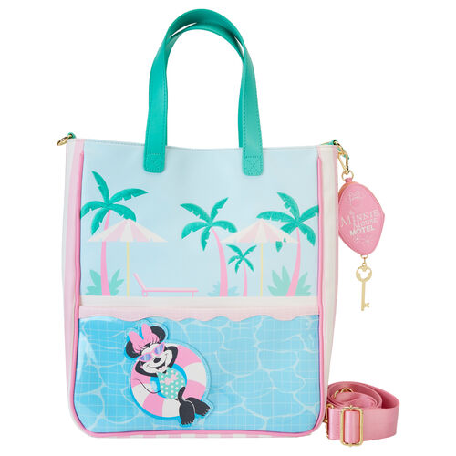 Loungefly Disney Minnie Vacation Style tote bag + coin purse