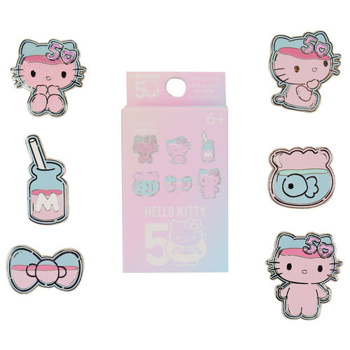 Loungefly Hello Kitty 50th Anniversary Blind Box Mystery Enamel Pin assorted