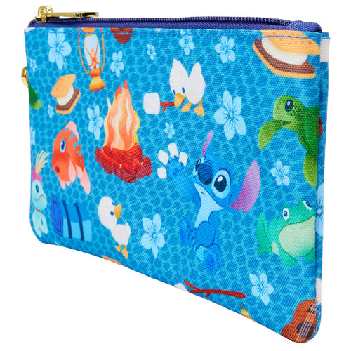 Loungefly Disney Stitch Camping Cuties zipper wrislet wallet