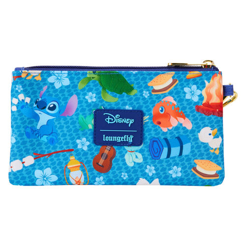 Loungefly Disney Stitch Camping Cuties zipper wrislet wallet