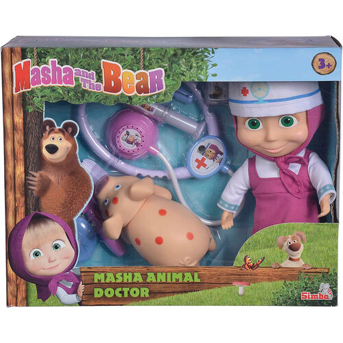 Masha and Bear Masha veterinay doll 23cm