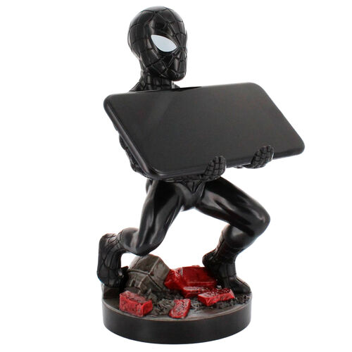 Marvel Symbiote Spider-Man figure clamping bracket Cable guy 21cm