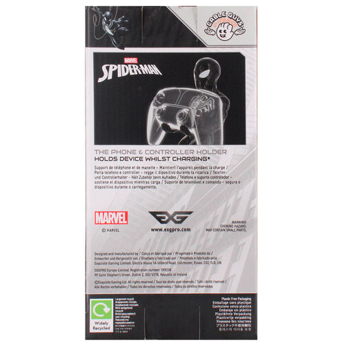 Marvel Symbiote Spider-Man figure clamping bracket Cable guy 21cm