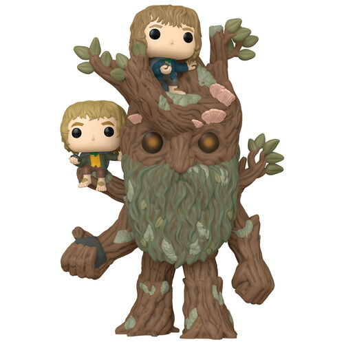 Figura POP Super El Señor de los Anillos Treebeard with Merry & Pippin