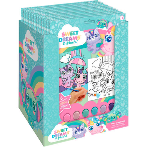 Sweet Dreams paint by numbers set assorted