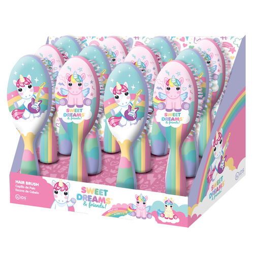 Sweet Dreams hair brush assorted