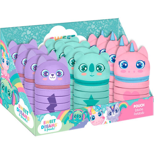 Sweet Dreams collapsable pencil case assorted