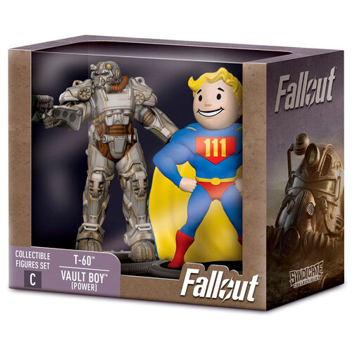 Fallout T-60 & Vaoult Boy Power set 2 figures 7cm