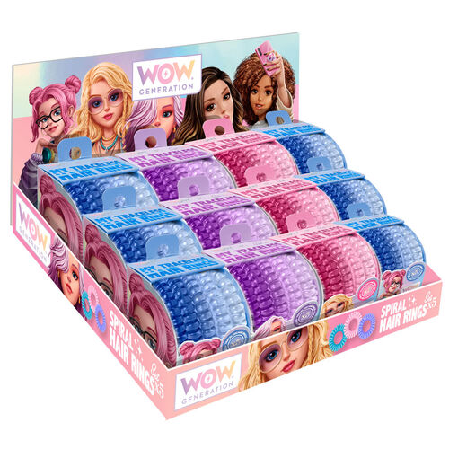 Set gomas de pelo espiral Wow Generation surtido