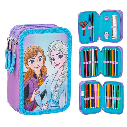 Disney Frozen triple pencil case