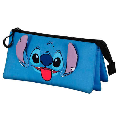 Disney Stitch Tongue triple pencil case