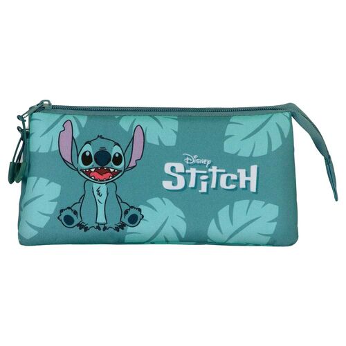 Disney Stitch Sit triple pencil case