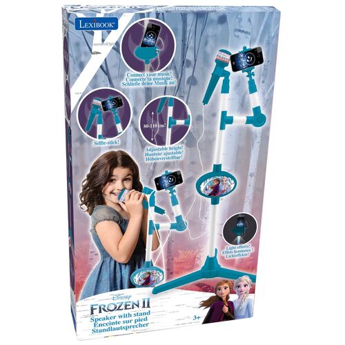 Microfono con pie luminoso Frozen Disney