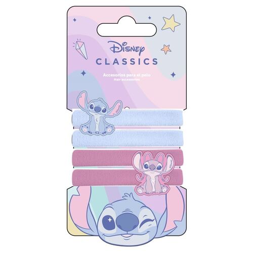 Disney Angel & Stitch set 4 scrunchies