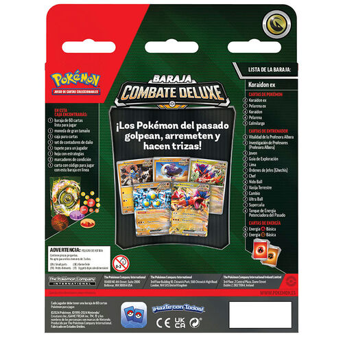 Spanish Pokemon Q3 Deck of collectible trading cards game assorted