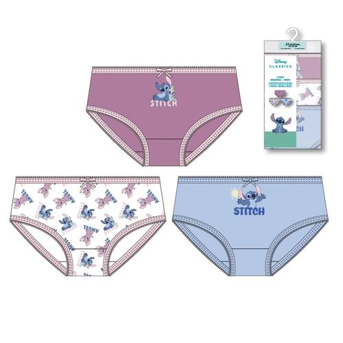 Disney Stitch pack 3 assorted knickers