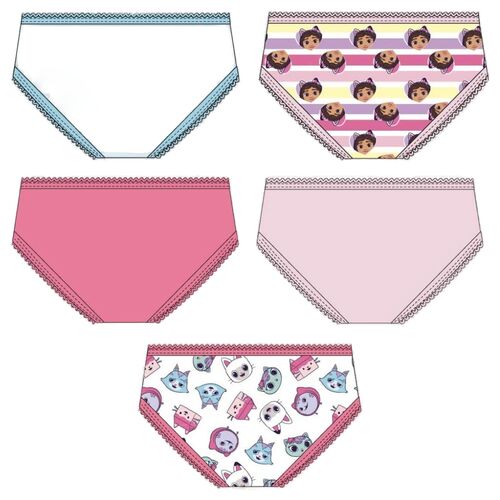 Gabbys Doll House pack 5 knickers