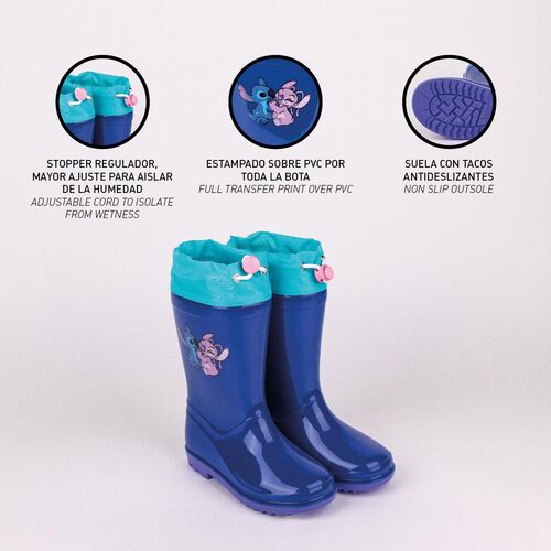 Disney Stitch rubber rainboots