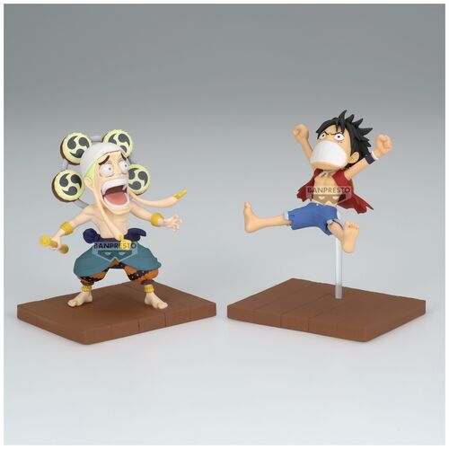 Figura Monkey D Luffy & Enel World Collectable One Piece 7cm