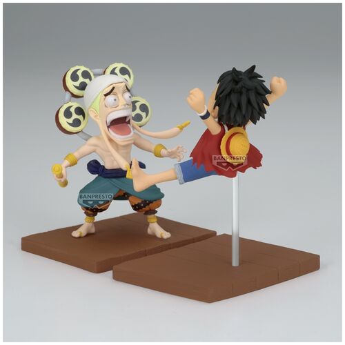 One Piece Monkey D Luffy & Enel World Collectable figure 7cm