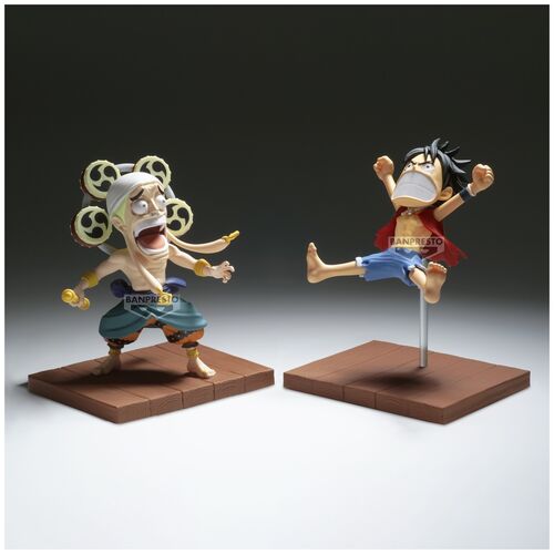 One Piece Monkey D Luffy & Enel World Collectable figure 7cm