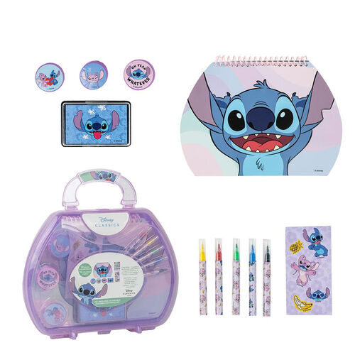 Disney Stitch colouring stationery case