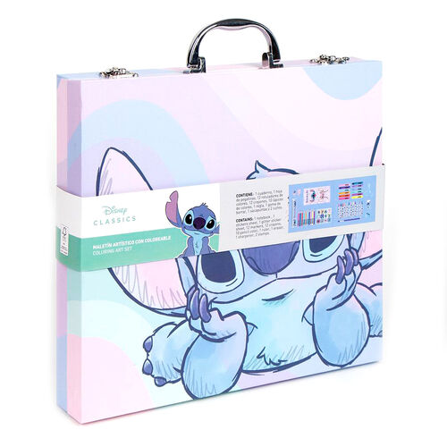 Disney Stitch colouring stationery case