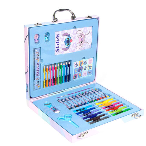 Disney Stitch colouring stationery case