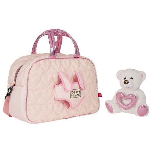 Travel bag + plush bear Teddy 41,5cm