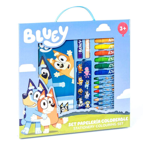 Bluey colouring stationery set