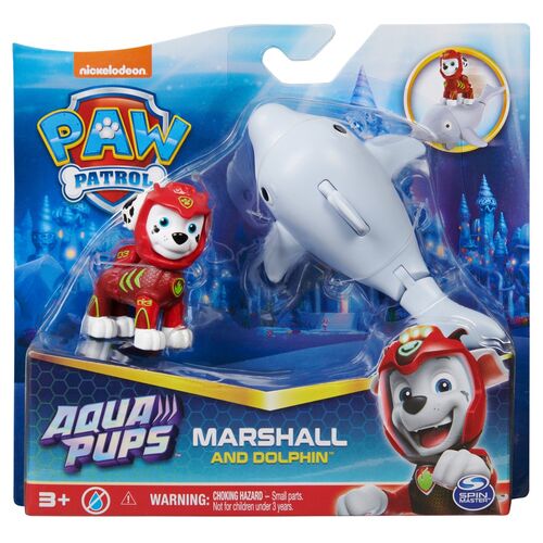 Paw Patrol Marshall Aqua Pups pack figures