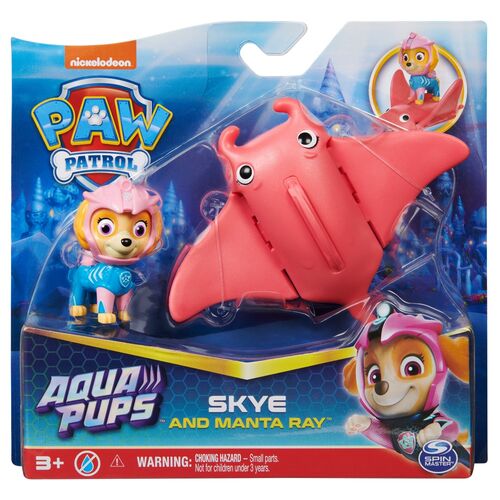 Paw Patrol Skye Aqua Pups pack figures