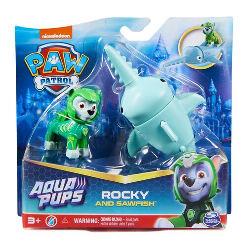 Paw Patrol Rocky Aqua Pups pack figures