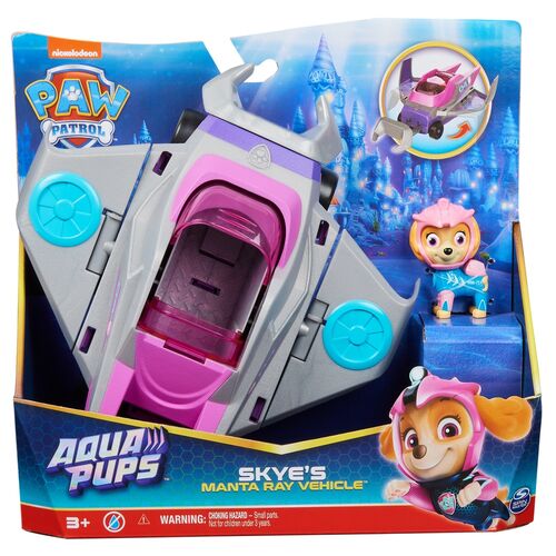 Paw Patrol Sky Vehicles Aqua Pups pack figures