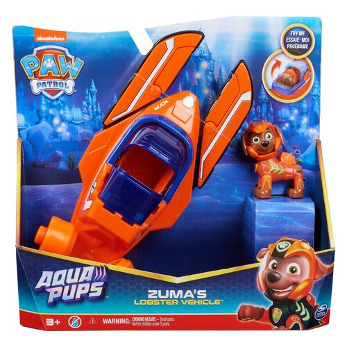 Paw Patrol Zuma Vehicles Aqua Pups pack figures