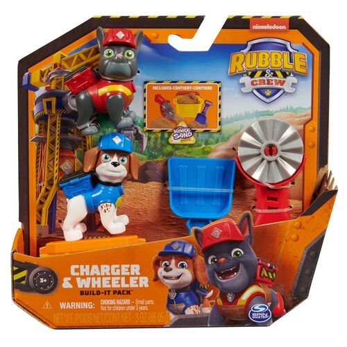 Paw Patrol Charger y Wheeler Rubble & Crew pack 2 figures