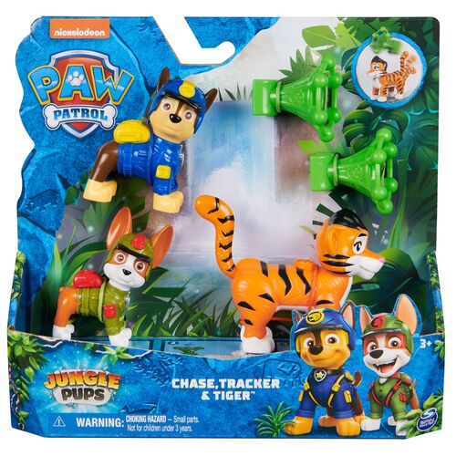 Paw Patrol Chase and Tracker Jungle Pups pack figures