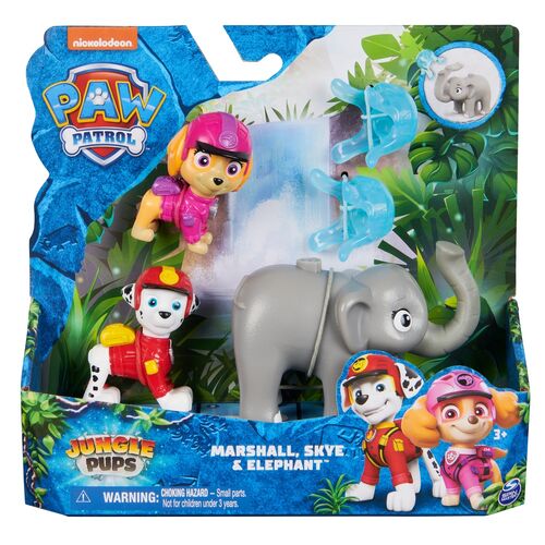 Paw Patrol Marshall and Skye Jungle Pups pack figures