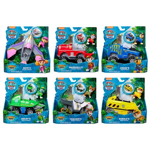 Paw Patrol Jungle Pups vehicle pack assorted figures